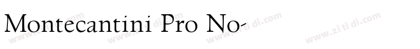 Montecantini Pro No字体转换